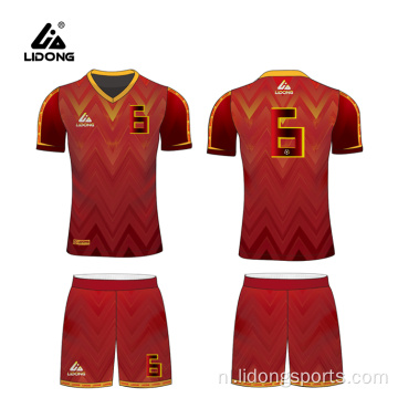 Aangepaste kwaliteit voetbal jersey aangepaste mannen footabll -uniformen